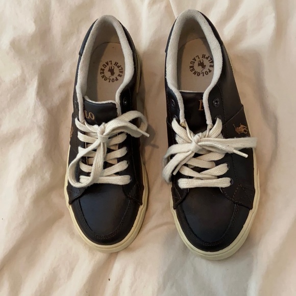 Polo Ralph Lauren Other - Polo Ralph Lauren Brown Leather Sneakers